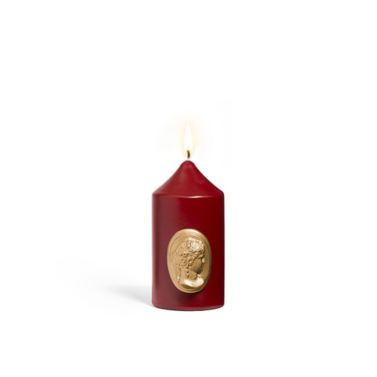 The Small Pillar Candle - Burgundy