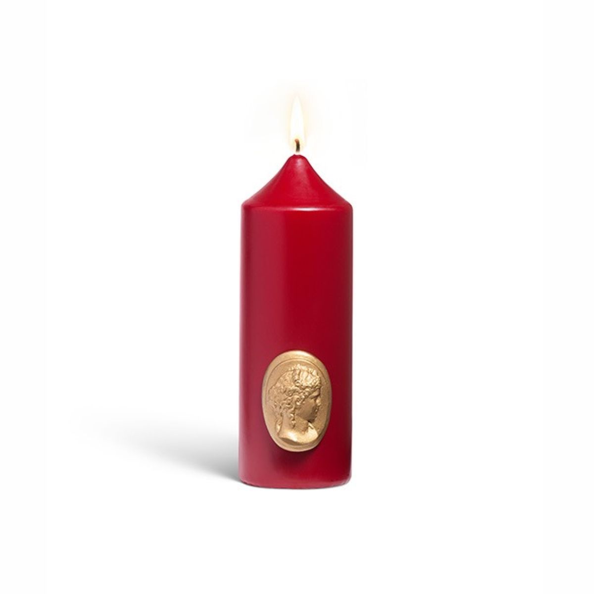 The Classic Pillar Candle - Burgundy