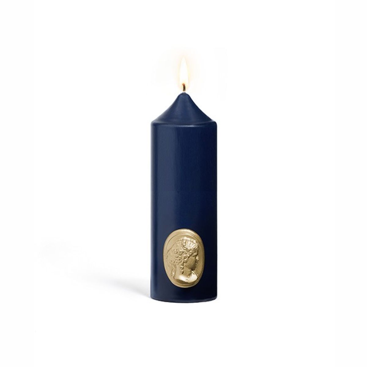 The Classic Pillar Candle - Navy Blue
