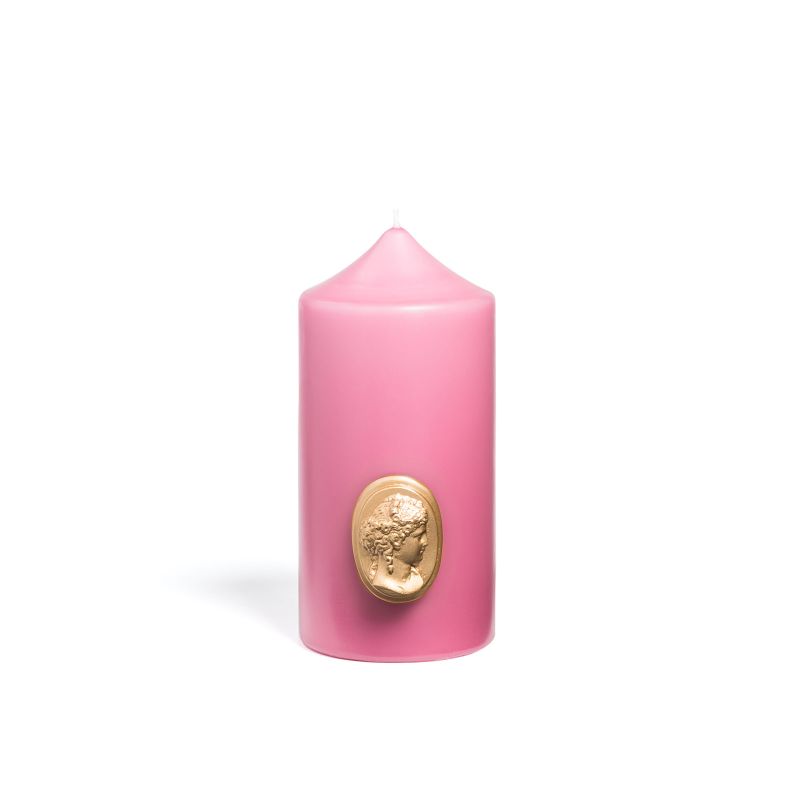 Pale pink Pillar candle