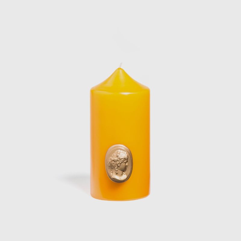 【新品】ジョマロンPillar Candle Collection Mimosa Cameo Pillar Candle